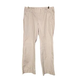 Gap Favorite Chino‎ Trouser Pants Women’s Size 12 Regular Beige Cotton